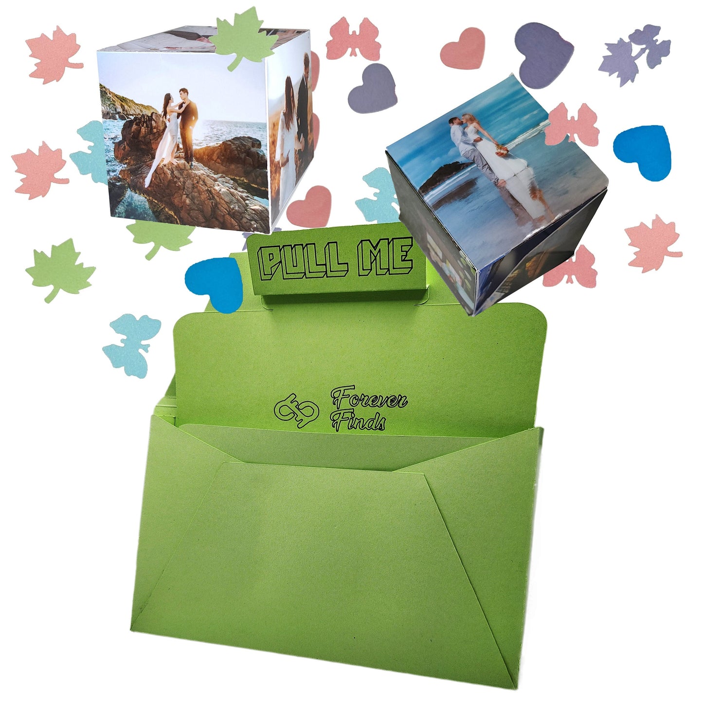 Explosion gift box, birthday gift for her, customize photo, surprise gift, gift for loved once - pop-up card