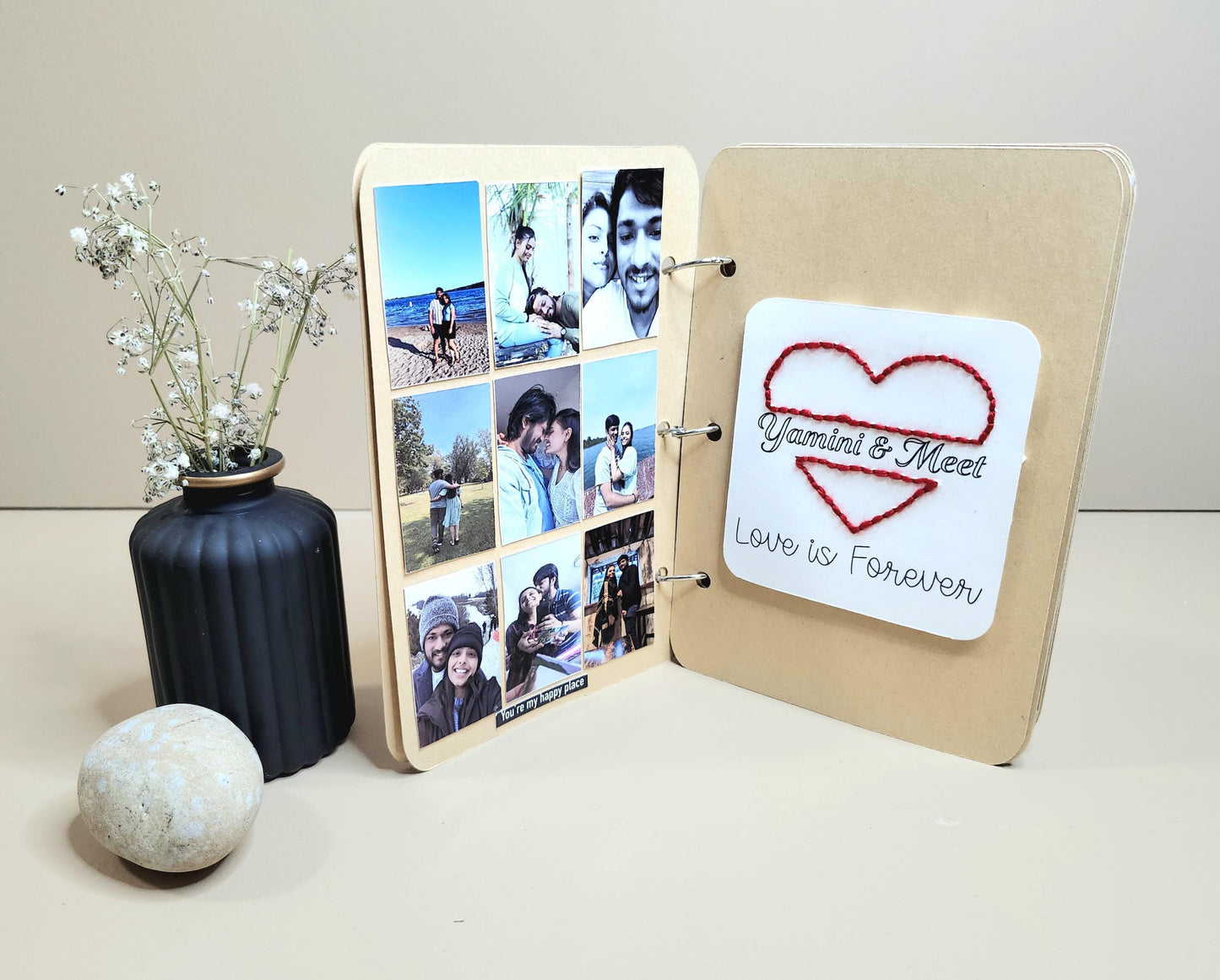 Personalized Photo Album, Photo Memories gift, Handmade photo Album , Gift for her, Birthday present, Gift for him, Gift for loved once