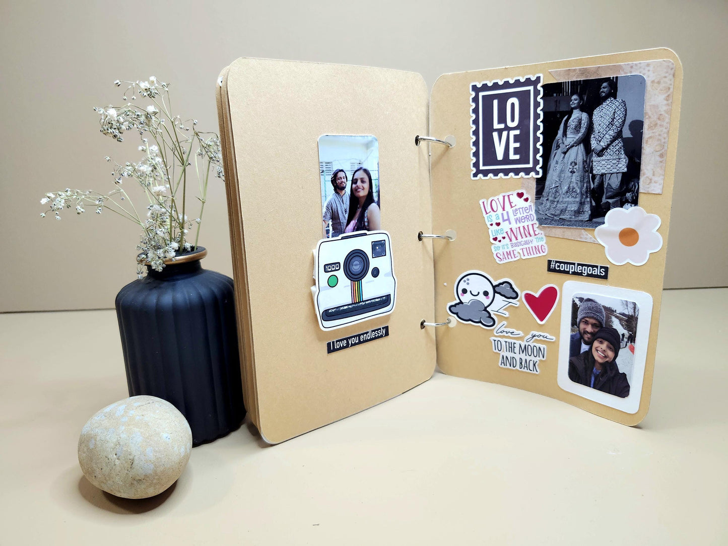 Personalized Photo Album, Photo Memories gift, Handmade photo Album , Gift for her, Birthday present, Gift for him, Gift for loved once