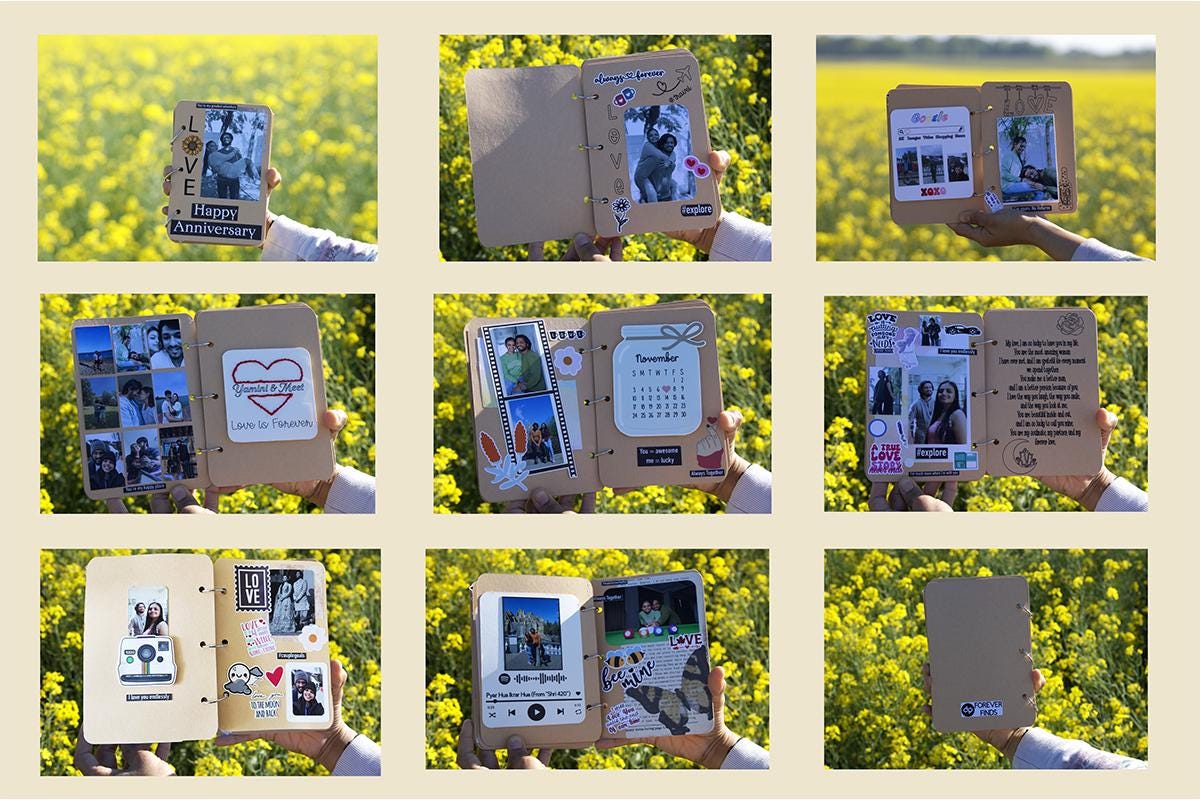 Personalized Photo Album, Photo Memories gift, Handmade photo Album , Gift for her, Birthday present, Gift for him, Gift for loved once
