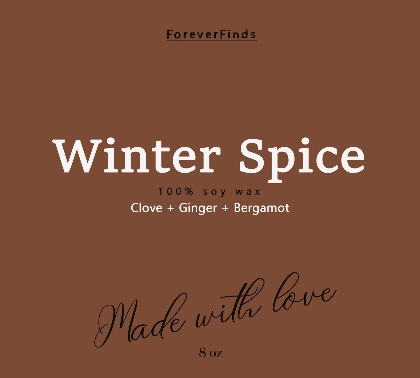 Winter candle, Gifting candle, Gift hor Her, Scented Candle, Gift for loved Once, , Winter Spice Candle, Cozy Candle