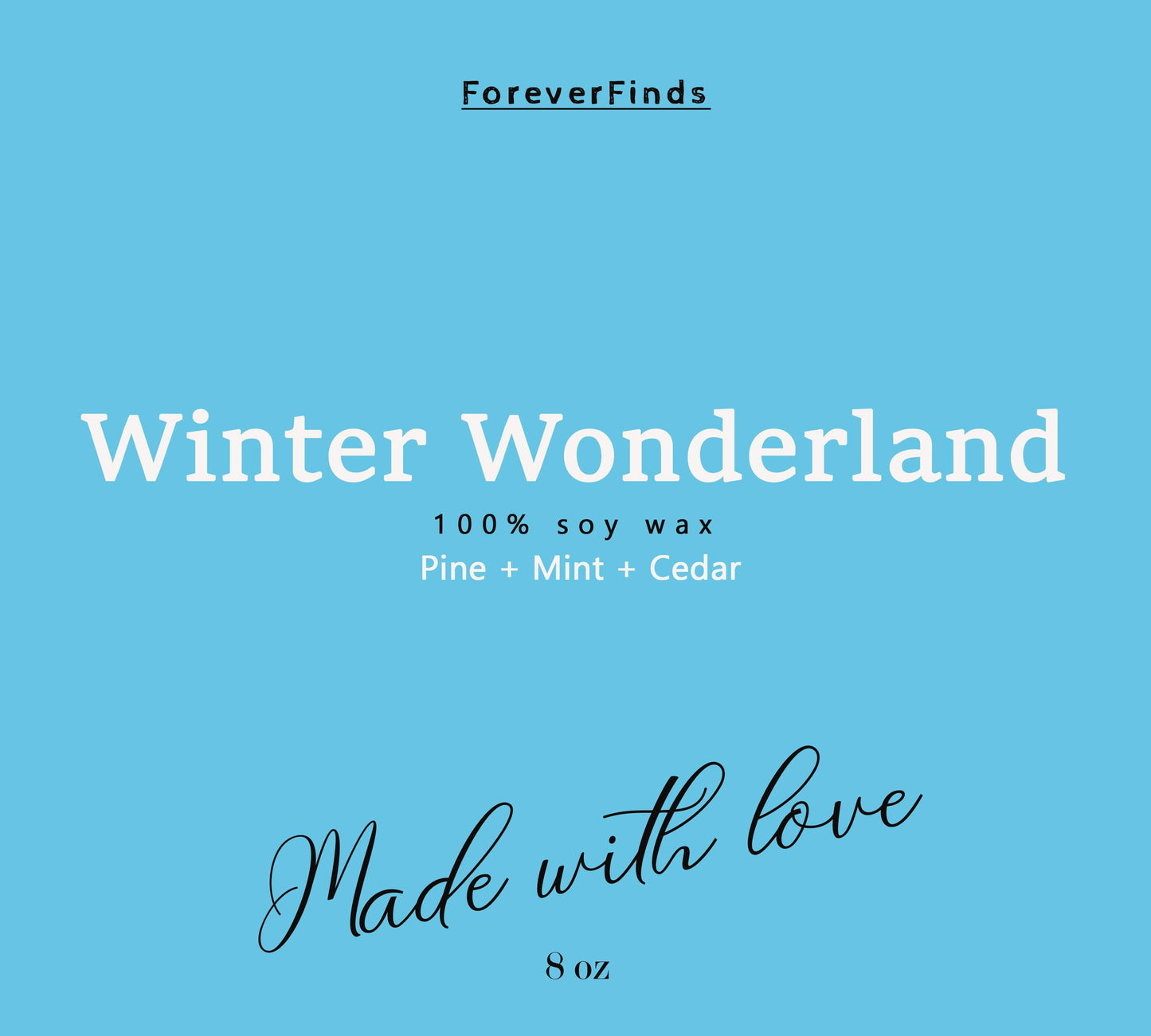 Winter candle, Scented Candle, Gift for loved Once, Gifting candle, Winter Wonderland Candle, Fresh Candle, Gift hor Her
