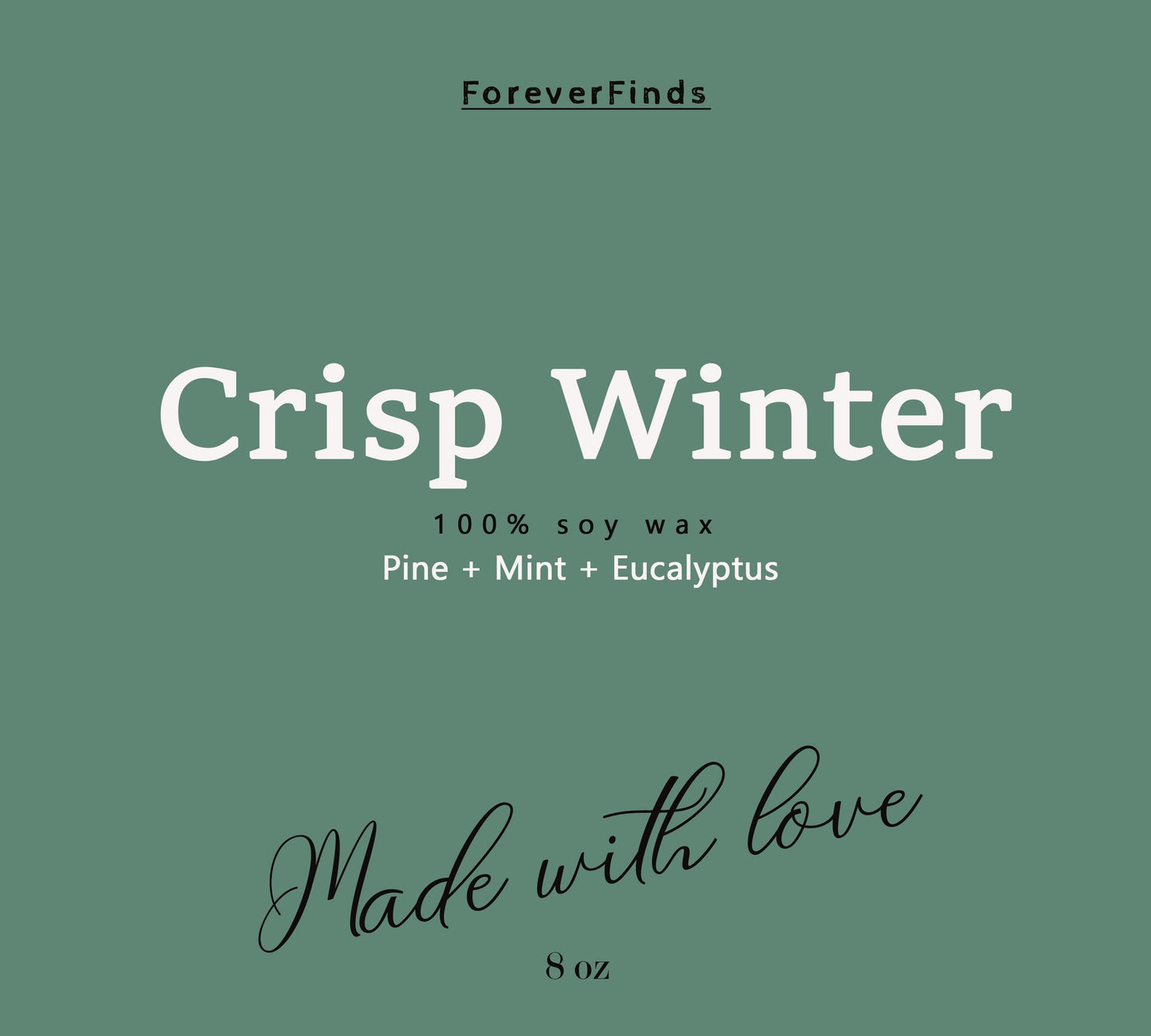 Winter candle, Gift hor Her, Scented Candle, Gifting candle, Crisp Winter Candle, Gift for loved Once
