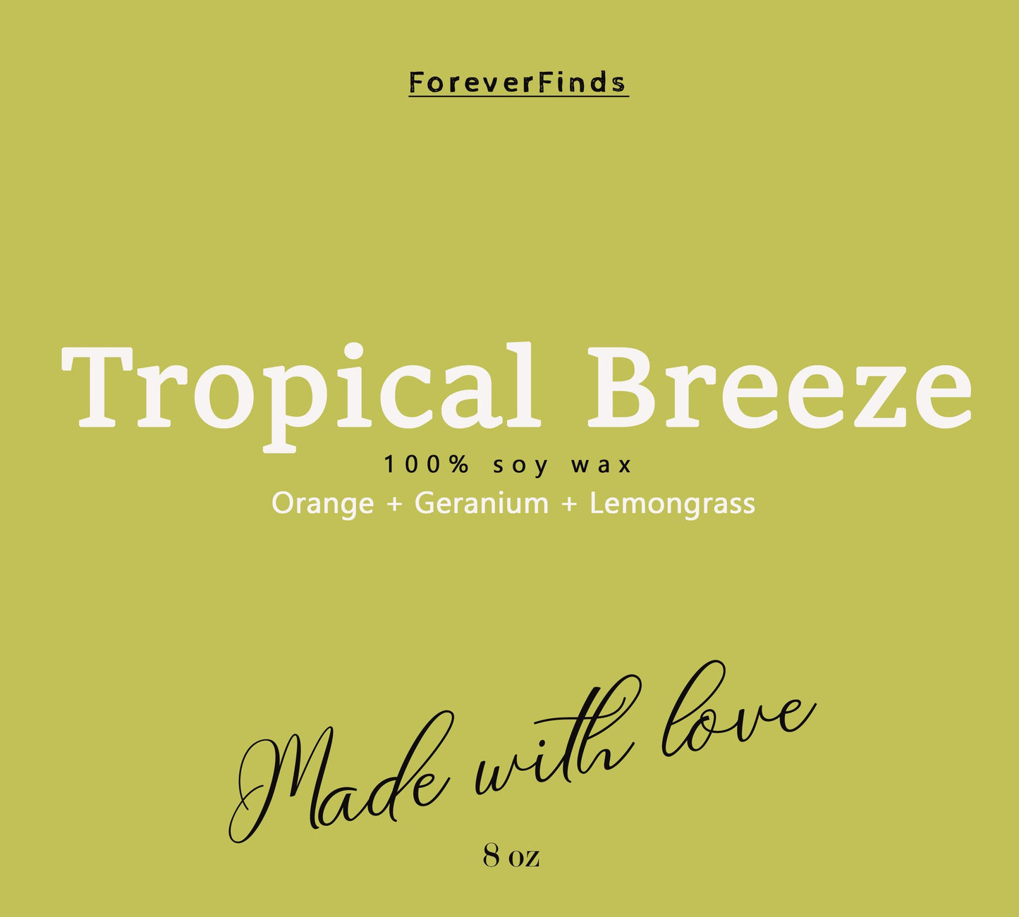 Summer candle, Scented Candle, Gift for loved Once, Gifting candle, Gift hor Her, Tropical Breeze Candle, vibrant Candle, Spring Candle