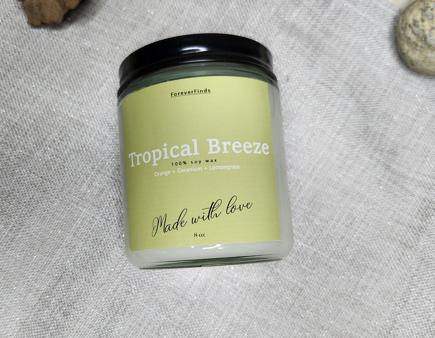 Summer candle, Scented Candle, Gift for loved Once, Gifting candle, Gift hor Her, Tropical Breeze Candle, vibrant Candle, Spring Candle