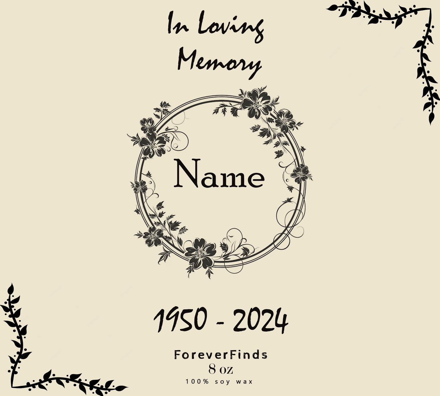 customize Candle, Private Label Candle, Custom Logo, Gift for Her, Funny Candle label, Best Friend Gift, In loving memory candle