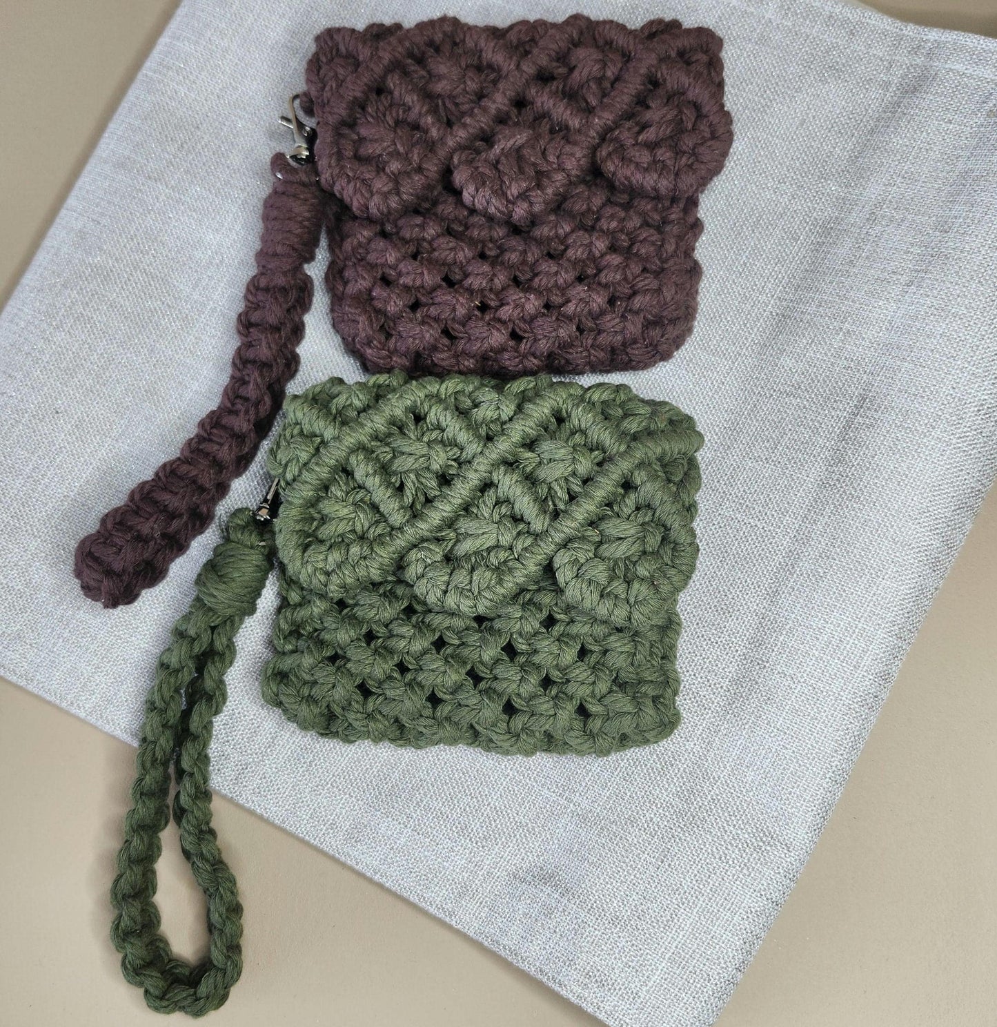 Macarame Wallet, Small hand Purse, Girls Wallet, Fidt for her, Travel Wallet, Mini Macarame Bag, Cotton Purse, Gift for MOM