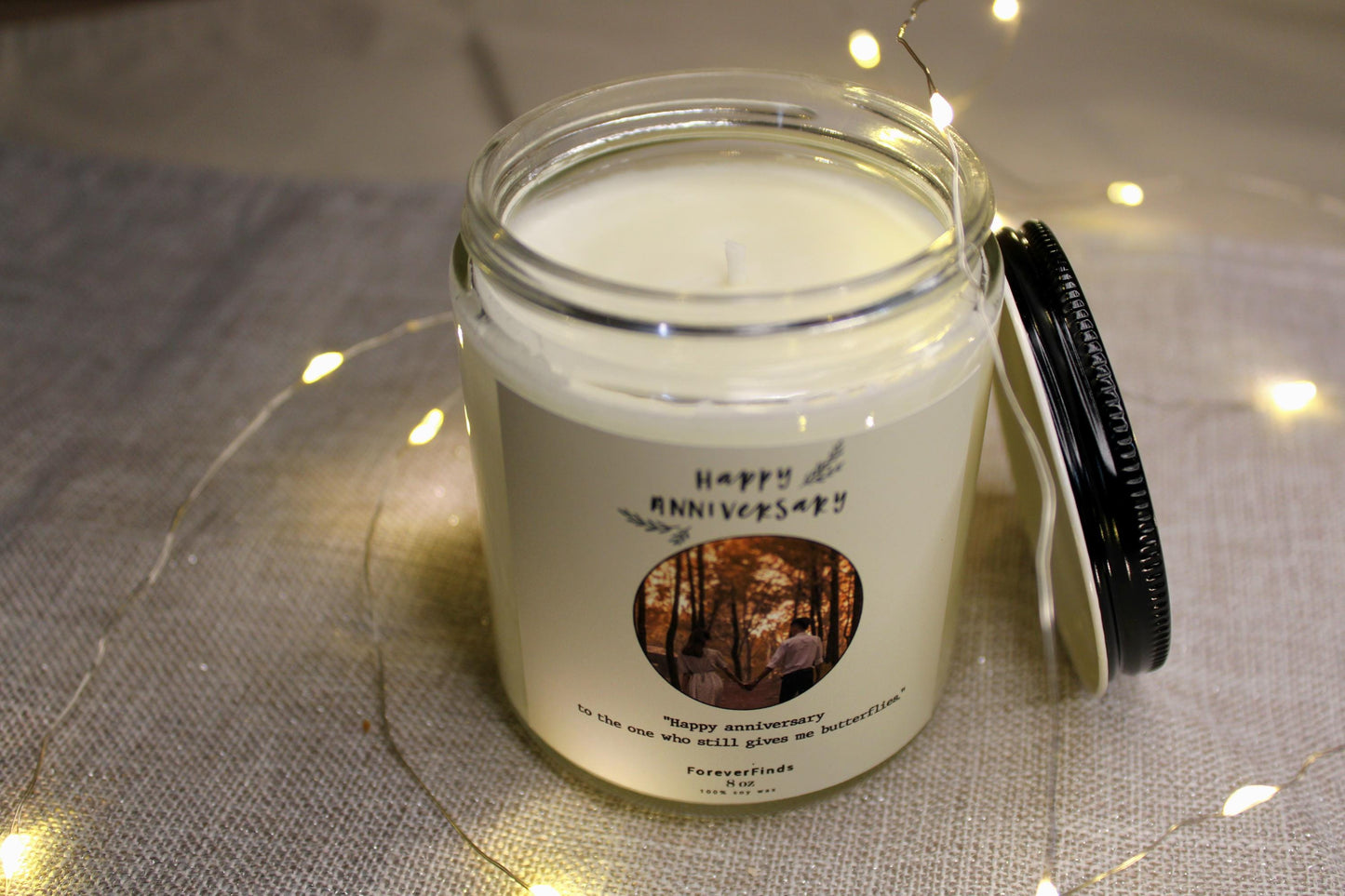 Anniversary Candle, love gift candle, Personalized Candle, Private Label Candle, Custom Logo, Gift for Her, Funny Candle label, Best gift