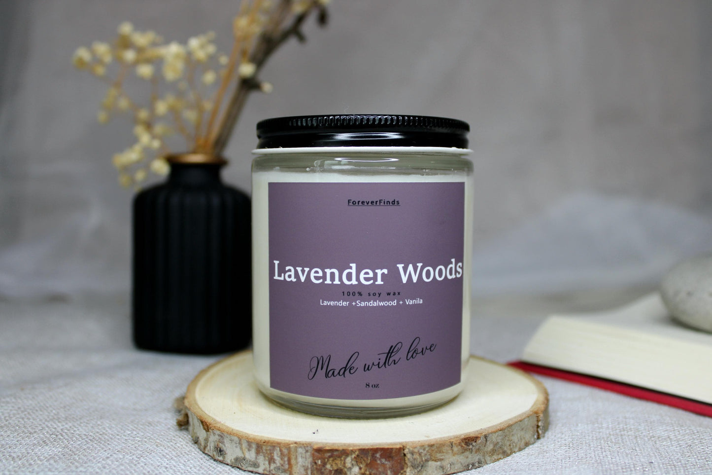Lavender Candle, Scented Candle, Gift for him, Gift hor Her, Spa candle, Gifting candle, Woods Candle, relaxing Candle, Cozy fragrance