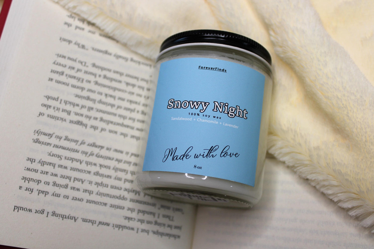 Winter candle, Meditation Candle, Gift hor Her, Gifting candle, Scented Candle, Gift him, Snowy Night Candle, Peaceful Candle, Winter Gift
