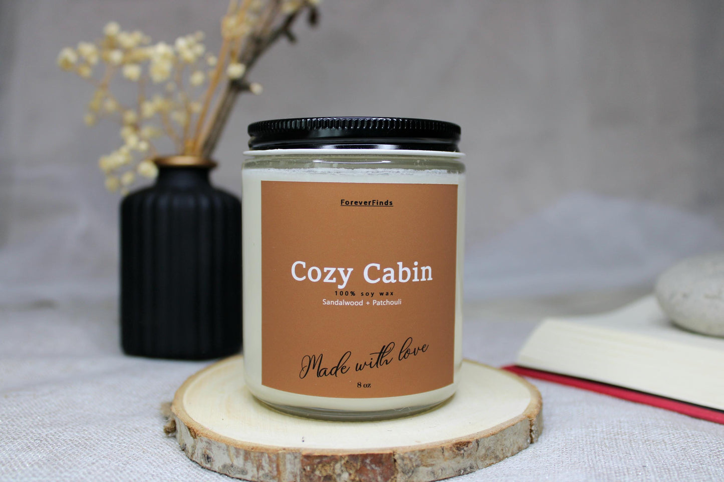 Cozy Candle, Winter candle, Gift hor Her, Scented Candle, Gift for loved Once, Gifting candle,Warm Candle, Cozy Cabin Candle