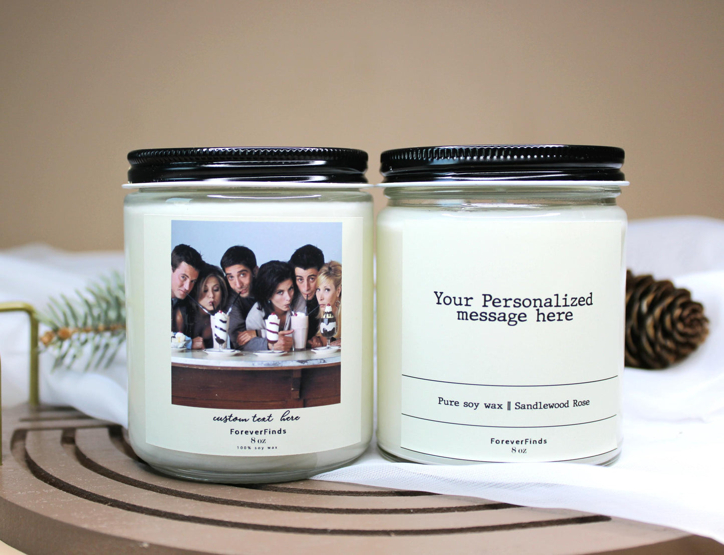 customize Candle, Personalized candle, Photo Candle, Private Label Candle, Custom Logo, Gift for Her, Funny Candle label, Best Friend Gift