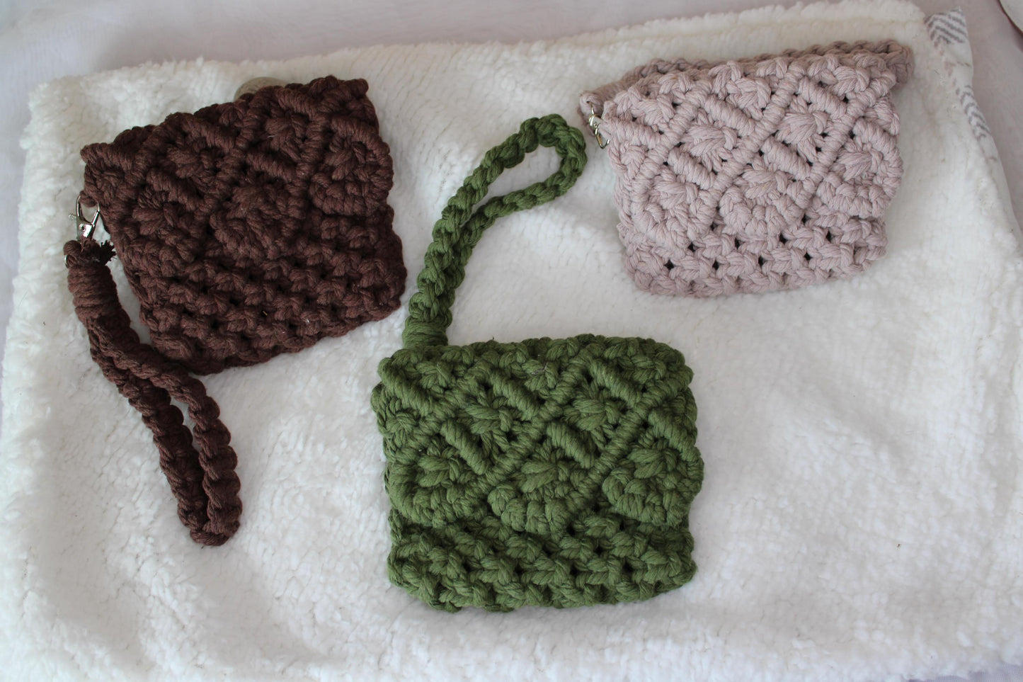 Macarame Wallet, Small hand Purse, Girls Wallet, Fidt for her, Travel Wallet, Mini Macarame Bag, Cotton Purse, Gift for MOM