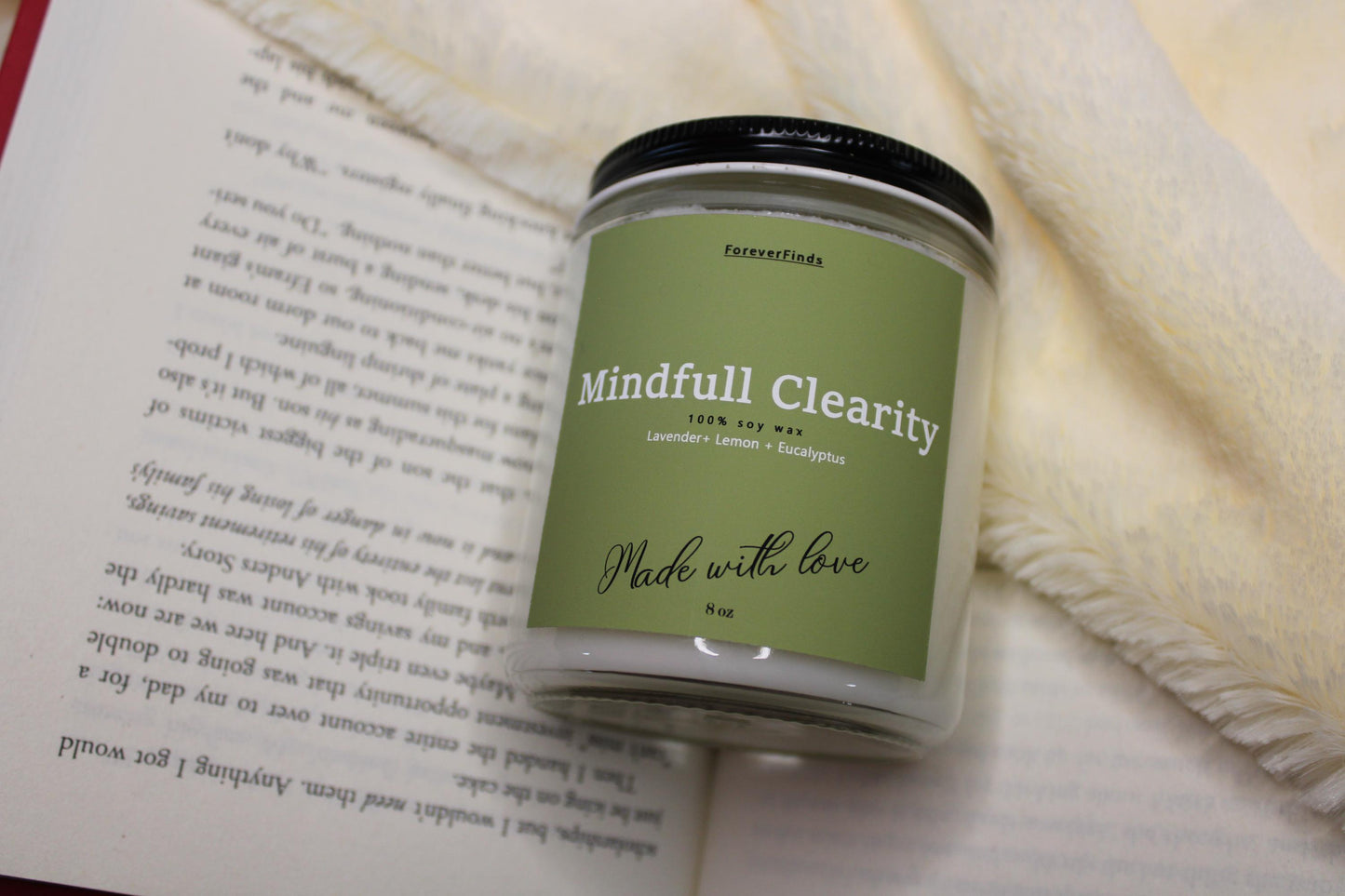 Mindful Clarity Candle, Healing Candle, Aroma Candle, Scented Candle, wellness scented candle, Gift for him, Gifting candle, Gift hor Her