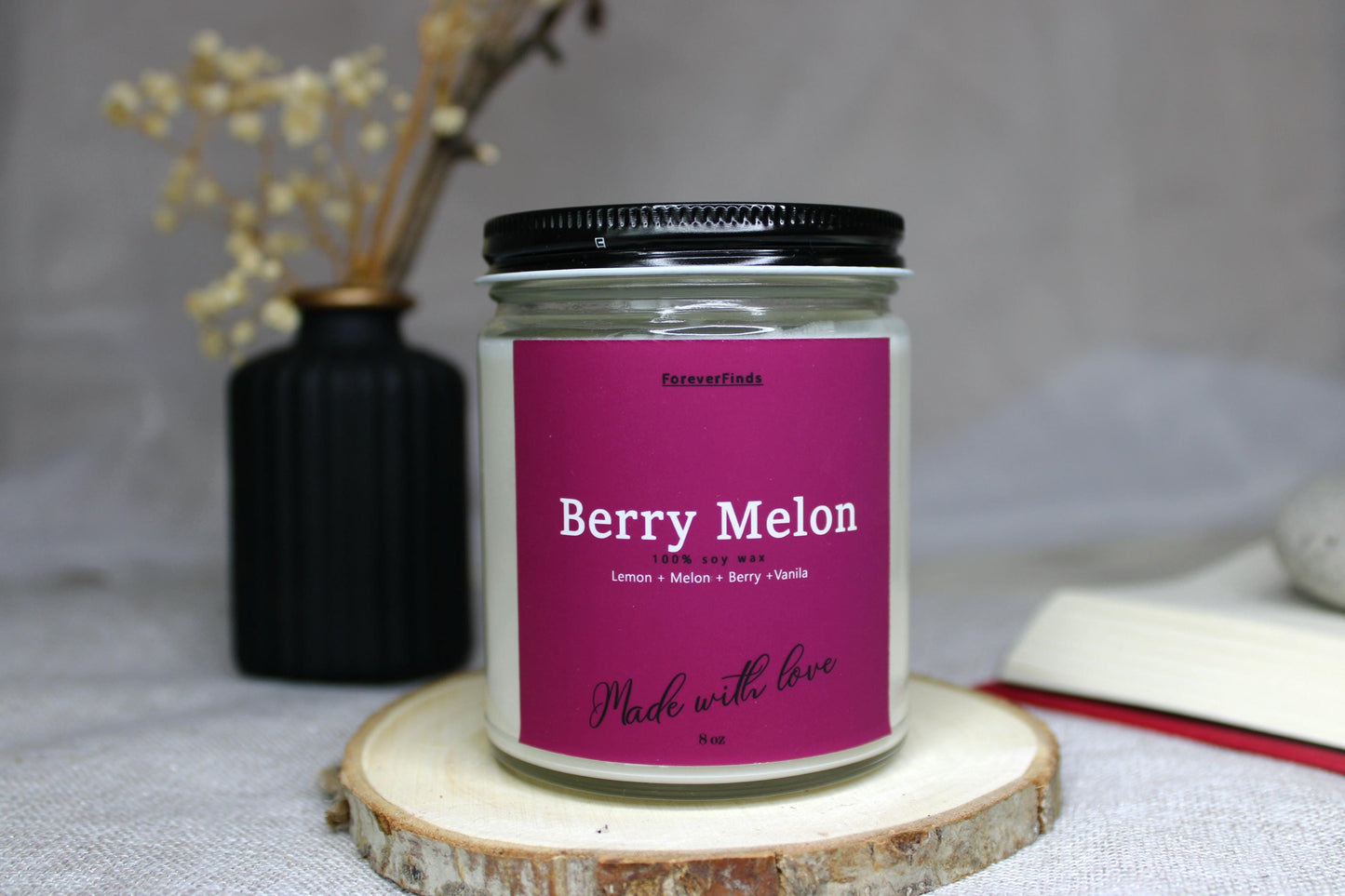 Berry Candle, Scented Candle, Fruity candle, Gift for loved Once, Berry Melon Candle, Fruit Candle, Gift hor Her, Gift for him