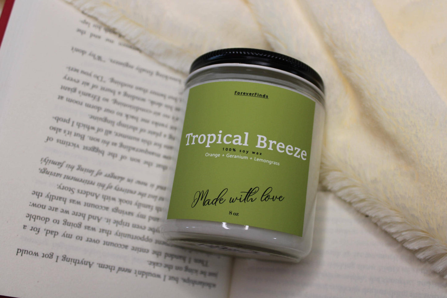 Summer candle, Scented Candle, Gift for loved Once, Gifting candle, Gift hor Her, Tropical Breeze Candle, vibrant Candle, fruit candle