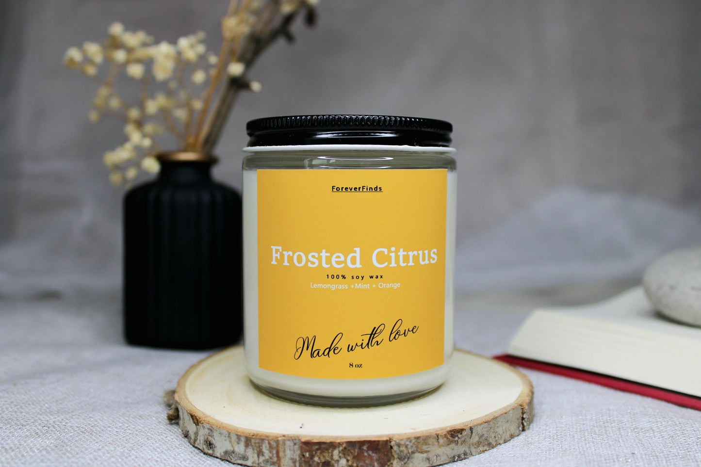 Citrus Candle, Winter candle, Gift hor Her, Scented Candle, Gift for him, Gifting candle, Forested Citrus Candle, Refreshing Candle