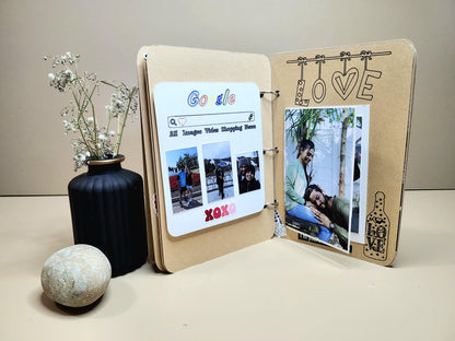 Personalized Photo Album, Photo Memories gift, Handmade photo Album , Gift for her, Birthday present, Gift for him, Gift for loved once