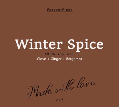 Winter candle, Gifting candle, Gift hor Her, Scented Candle, Gift for loved Once, , Winter Spice Candle, Cozy Candle