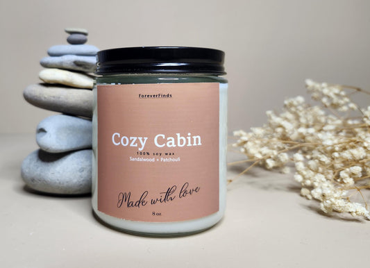Winter candle, Gift hor Her, Scented Candle, Gift for loved Once, Gifting candle,Warm Candle, Cozy Cabin Candle