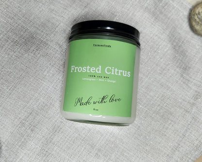 Winter candle, Gift hor Her, Scented Candle, Gift for loved Once, Gifting candle, Forested Citrus Candle, Refreshing Candle