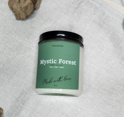 Fall candle,  Scented Candle, Gift for loved Once, Gifting candle, Mystic Forest Candle, Earthy Candle, Gift hor Her