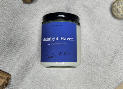 Fall candle,  Scented Candle, Gift for loved Once,  Midnight Heaven Candle, Calm Candle, Gift hor Her, Gifting candle