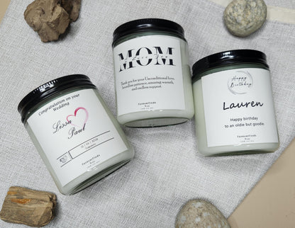 customize Candle, Private Label Candle, Custom Logo, Gift for Her, Funny Candle label, Best Friend Gift, Gift For mom