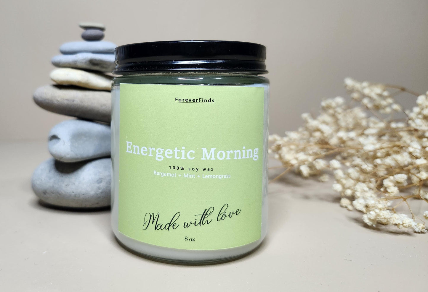 Summer candle, Gift hor Her, Scented Candle, Gift for loved Once, Gifting candle, Energetic Morning Candle, day Candle, Spring Candle