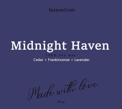 Fall candle,  Scented Candle, Gift for loved Once,  Midnight Heaven Candle, Calm Candle, Gift hor Her, Gifting candle