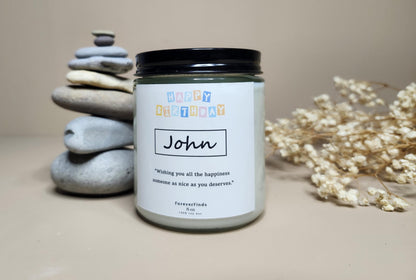 Personalized Candle, Private Label Candle, Custom Logo, Gift for Her, Funny Candle label, Best Friend Gift, Christmas Candle