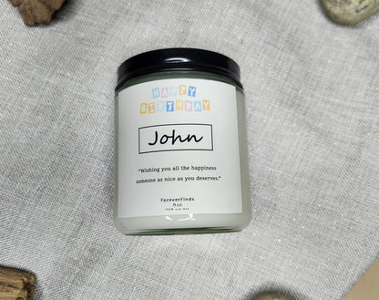 Personalized Candle, Private Label Candle, Custom Logo, Gift for Her, Funny Candle label, Best Friend Gift, Christmas Candle