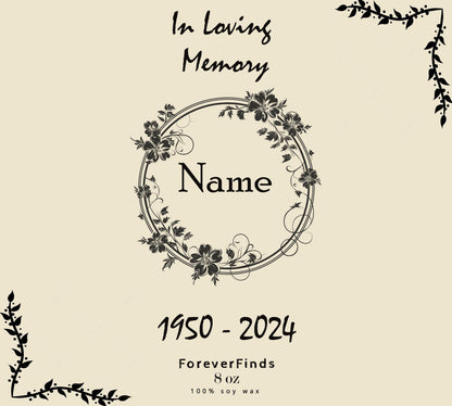 customize Candle, Private Label Candle, Custom Logo, Gift for Her, Funny Candle label, Best Friend Gift, In loving memory candle