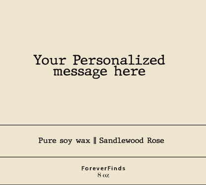 Personalized Candle, Private Label Candle, Custom Logo, Gift for Her, Funny Candle label, Best Friend Gift, Scented candle