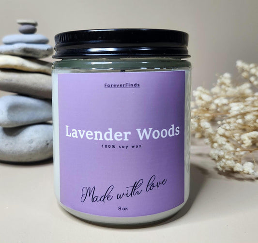 Scented Candle, Gift for loved Once, Unique scented candle,  Gifting candle, Lavender Woods Candle, relaxing Candle, Gift hor Her