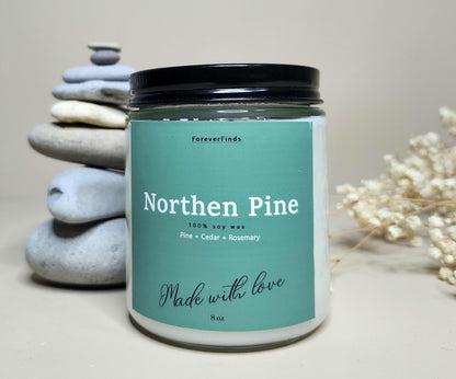 Winter candle, Gift hor Her, Scented Candle, Gift for loved Once, Gifting candle, Northern Pine Candle, Woody Candle