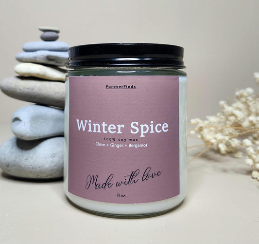 Winter candle, Gifting candle, Gift hor Her, Scented Candle, Gift for loved Once, , Winter Spice Candle, Cozy Candle