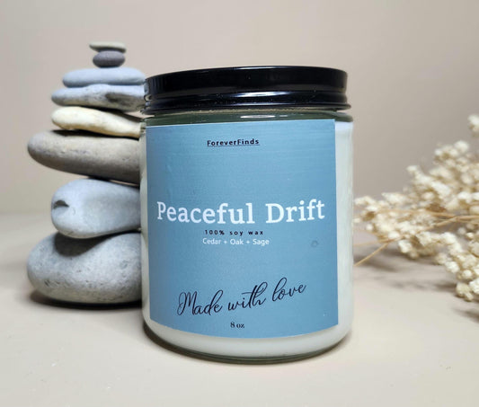 Fall candle,  Scented Candle, Gift for loved Once, Gifting candle, Peaceful Drift Candle, Nature Candle, Gift hor Her