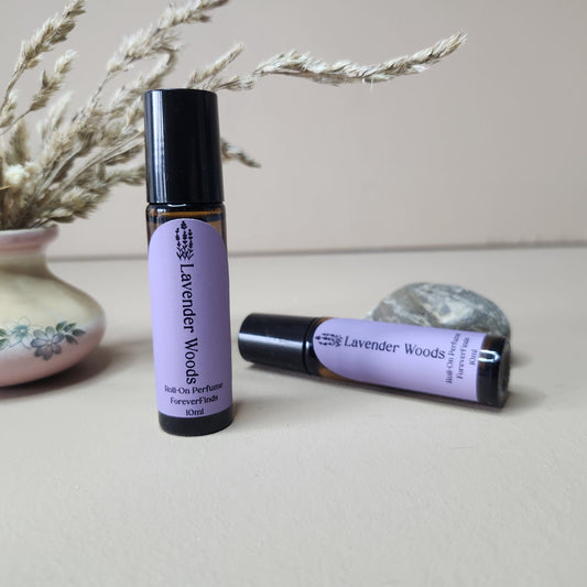 Roll On Perfume, Gift for her, fragrance oil, Perfume oil, Lavender Woods Perfume, Essential Oil Blend