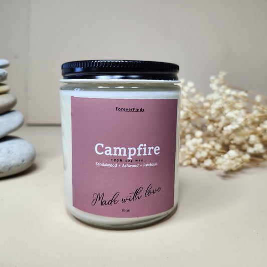 Summer candle, Gift hor Her, Scented Candle, Gift for loved Once, Gifting candle, Campfire Candle, Woody Candle, Spring Candle