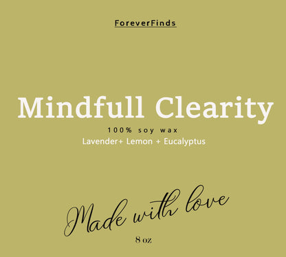 Meditation Candle, Scented Candle, Unique scented candle, Gift for loved Once, Gifting candle, Mindful Clarity Candle, Gift hor Her