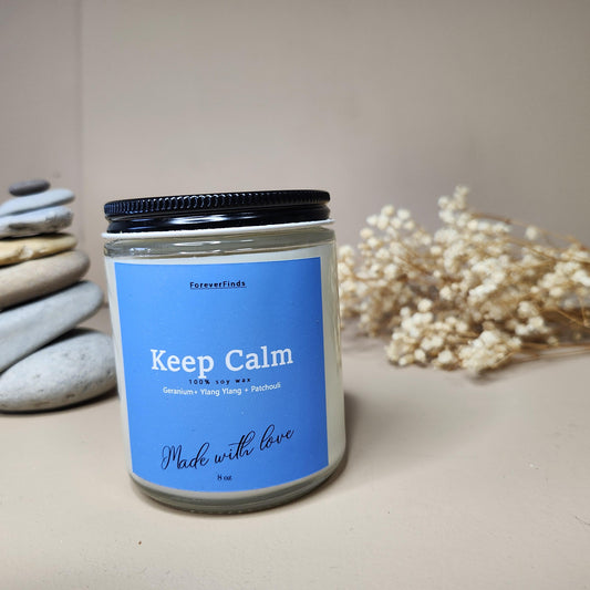 Meditation Candle, Scented Candle, Gift hor Her, Unique scented candle, Gift for loved Once, Gifting candle, Keep Calm Candle,