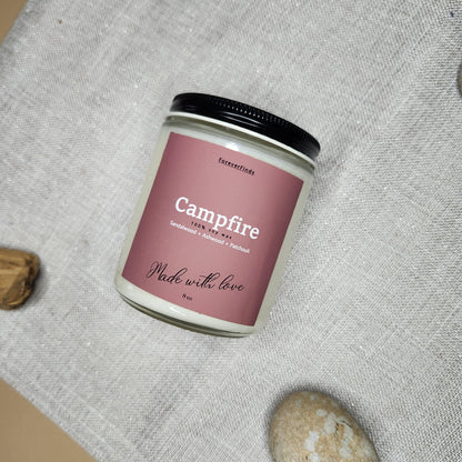 Summer candle, Gift hor Her, Scented Candle, Gift for loved Once, Gifting candle, Campfire Candle, Woody Candle, Spring Candle