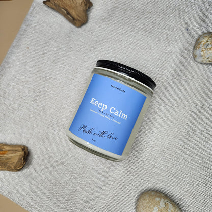 Meditation Candle, Scented Candle, Gift hor Her, Unique scented candle, Gift for loved Once, Gifting candle, Keep Calm Candle,