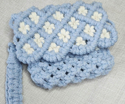 Macarame Small purse,  small wallet, handmade purse, Card Holder, gift for her, BOHO purse, Gift for Loved Once