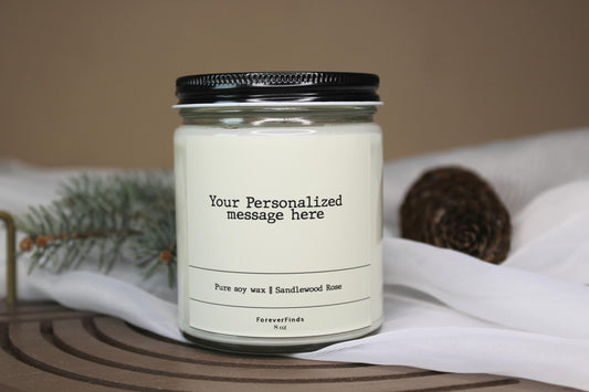 Personalized Candle, Private Label Candle, Custom Logo, Gift for Her, Funny Candle label, Best Friend Gift, Scented candle