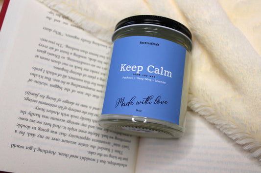 Calm Candle, Yoga Candle, Meditation Candle, Scented Candle, Gift hor Her, Unique scented candle, Gift for loved Once, Keep Calm Candle,