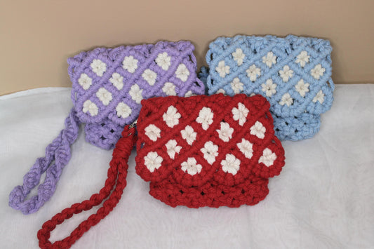 Macarame Small purse,  small wallet, handmade purse, Card Holder, gift for her, BOHO purse, Gift for Loved Once