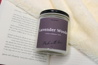Lavender Candle, Scented Candle, Gift for him, Gift hor Her, Spa candle,  Gifting candle, Woods Candle, relaxing Candle, Cozy fragrance