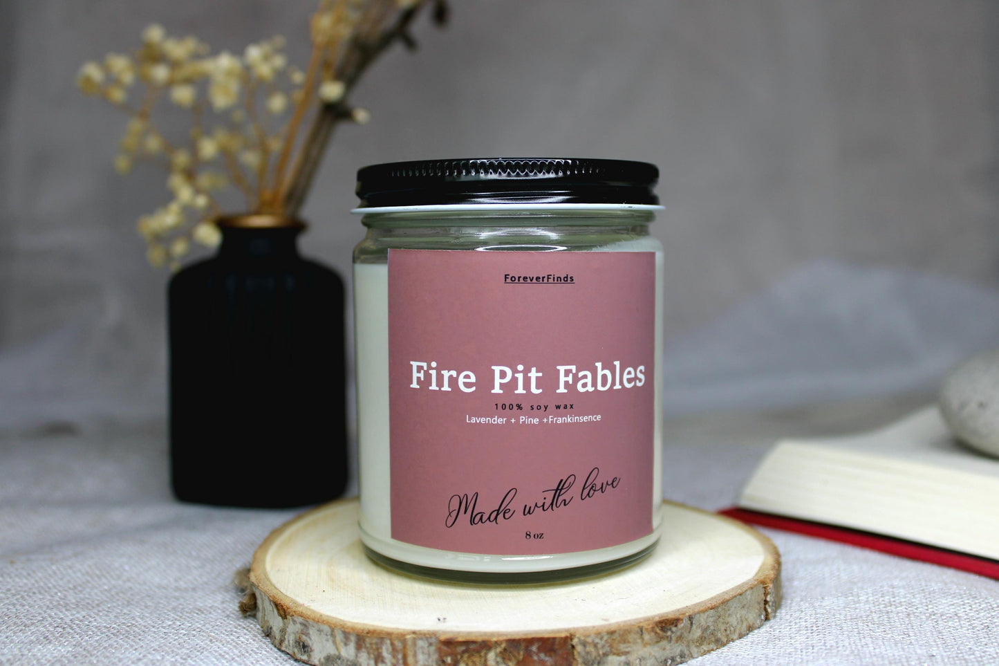 Fire Pit Candle, Scented Candle, Unique scented candle, Gift for him, Gifting candle, Fire Pit Fables Candle, Fire Candle, Gift hor Her